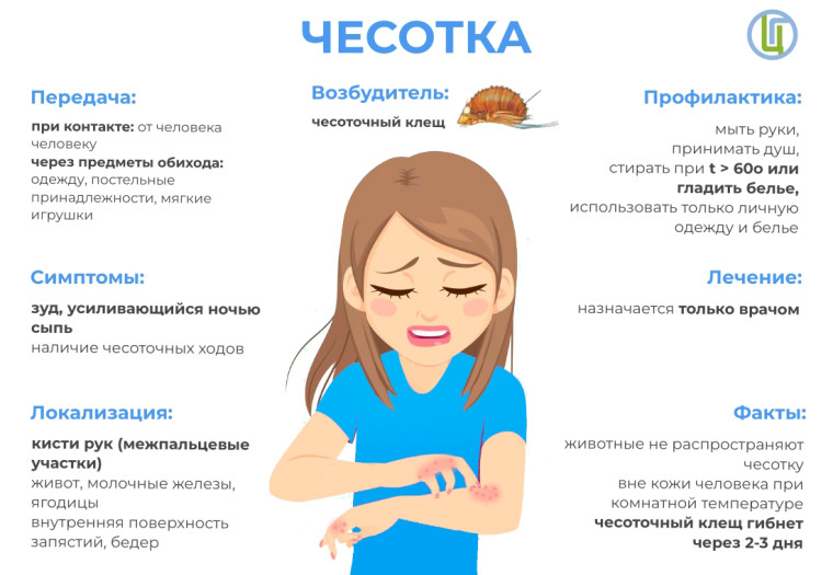 Памятка по чесотке.